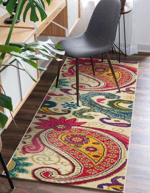 Cream 3' x 10' Estrella Runner Rug