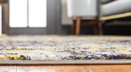Multicolor 2' 7 x 10' Estrella Runner Area Rug 100% Polypropylene Non-Shedding Stain Resistant Carpet Colorful Modern Abstract Design Easy Clean for Home Decor for Sale at Rug Engine