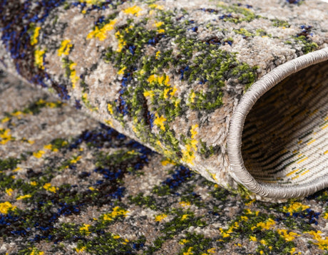 Multicolor 2' 2 x 6' 7 Estrella Runner Area Rug 100% Polypropylene Non-Shedding Stain Resistant Carpet Colorful Modern Abstract Design Easy Clean for Home Decor for Sale at Rug Engine