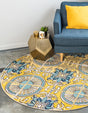 Gold 8' x 8' Estrella Round Rug