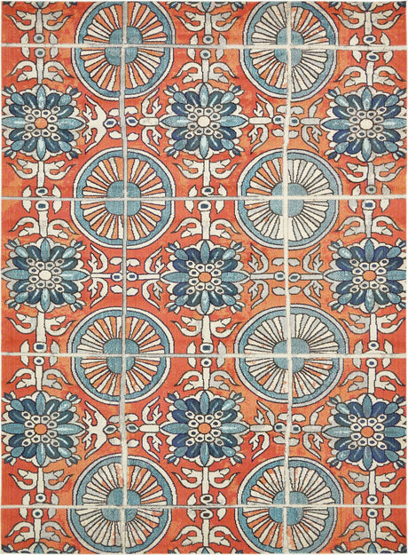 Orange 9' x 12' 2 Estrella Rectangle Area Rug 100% Polypropylene Non-Shedding Stain Resistant Carpet Colorful Modern Abstract Design Easy Clean for Home Decor for Sale at Rug Engine