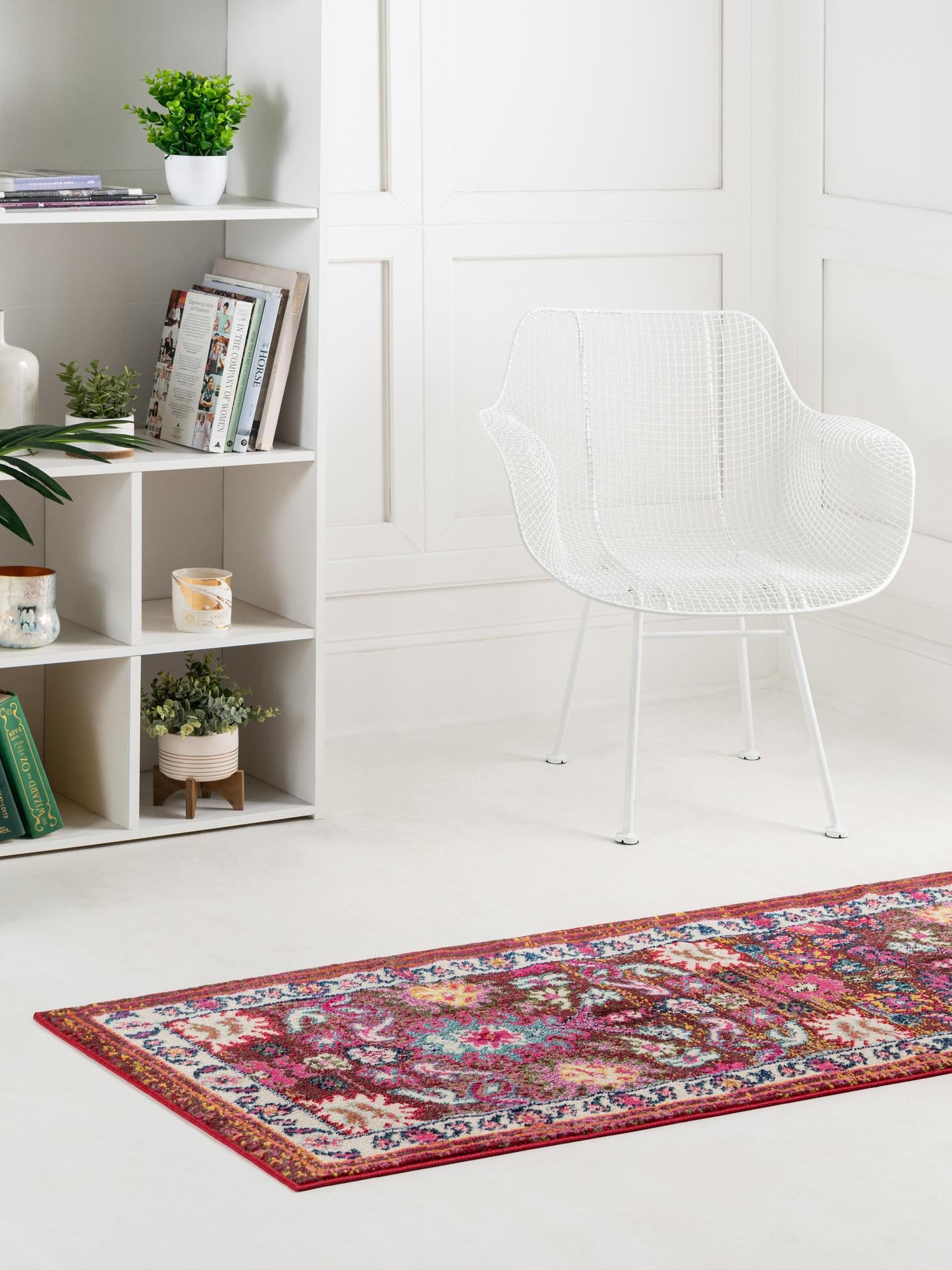 Multicolor 2' 7 x 10' Medici Runner Area Rug 100% Polypropylene Traditional Vintage Classic Carpet for Home Interior Design Decor for Sale at Rug Engine