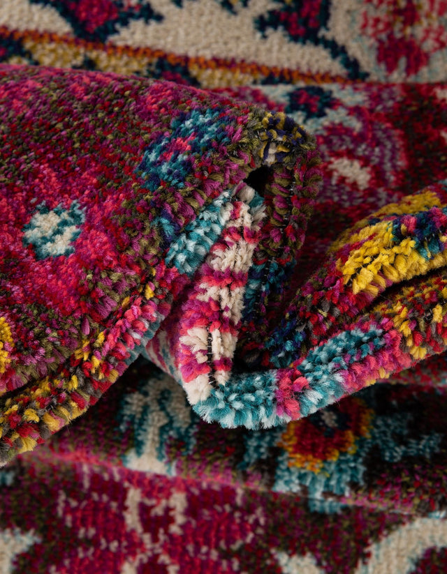 Multicolor 3' x 10' Medici Runner Rug