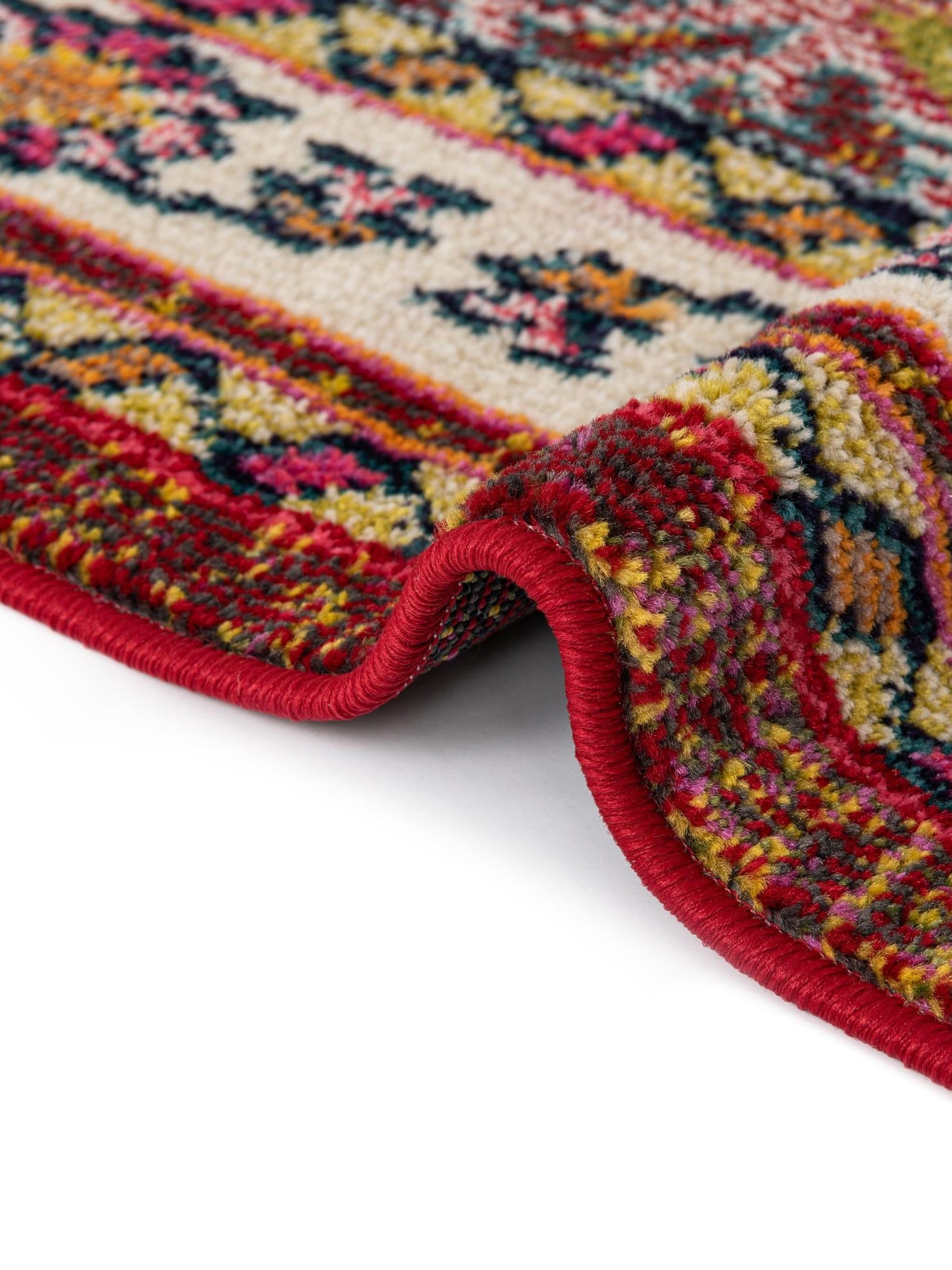 Multicolor 2' 7 x 10' Medici Runner Area Rug 100% Polypropylene Traditional Vintage Classic Carpet for Home Interior Design Decor for Sale at Rug Engine