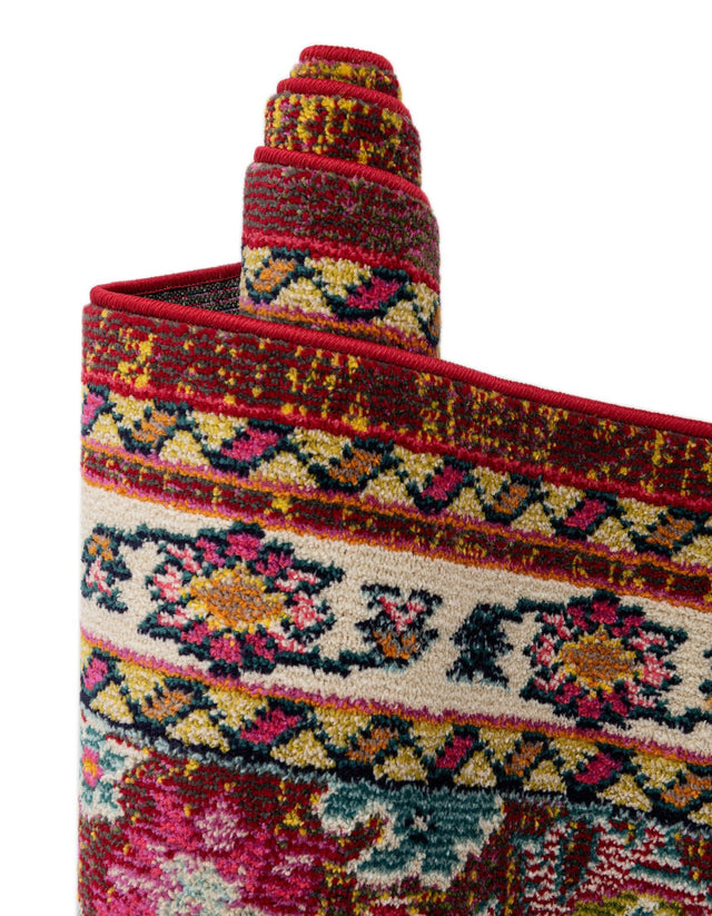 Multicolor 2' 2 x 6' 9 Medici Runner Area Rug 100% Polypropylene Traditional Vintage Classic Carpet for Home Interior Design Decor for Sale at Rug Engine