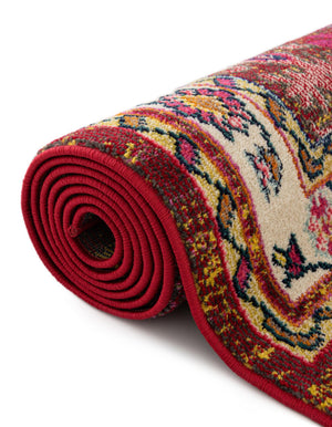 Multicolor 2' 2 x 6' 9 Medici Runner Area Rug 100% Polypropylene Traditional Vintage Classic Carpet for Home Interior Design Decor for Sale at Rug Engine