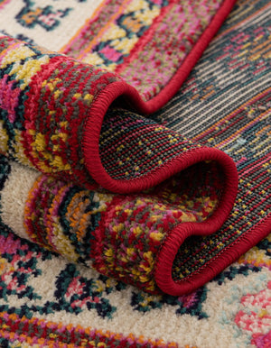 Multicolor 2' 2 x 6' 9 Medici Runner Area Rug 100% Polypropylene Traditional Vintage Classic Carpet for Home Interior Design Decor for Sale at Rug Engine