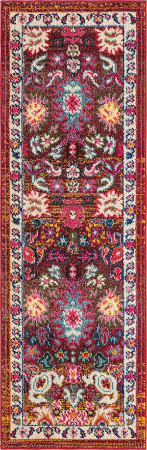 Multicolor 2' 2 x 6' 9 Medici Runner Area Rug 100% Polypropylene Traditional Vintage Classic Carpet for Home Interior Design Decor for Sale at Rug Engine