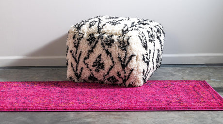 Magenta 2' 7 x 10' Medici Runner Area Rug 100% Polypropylene Traditional Vintage Classic Carpet for Home Interior Design Decor for Sale at Rug Engine