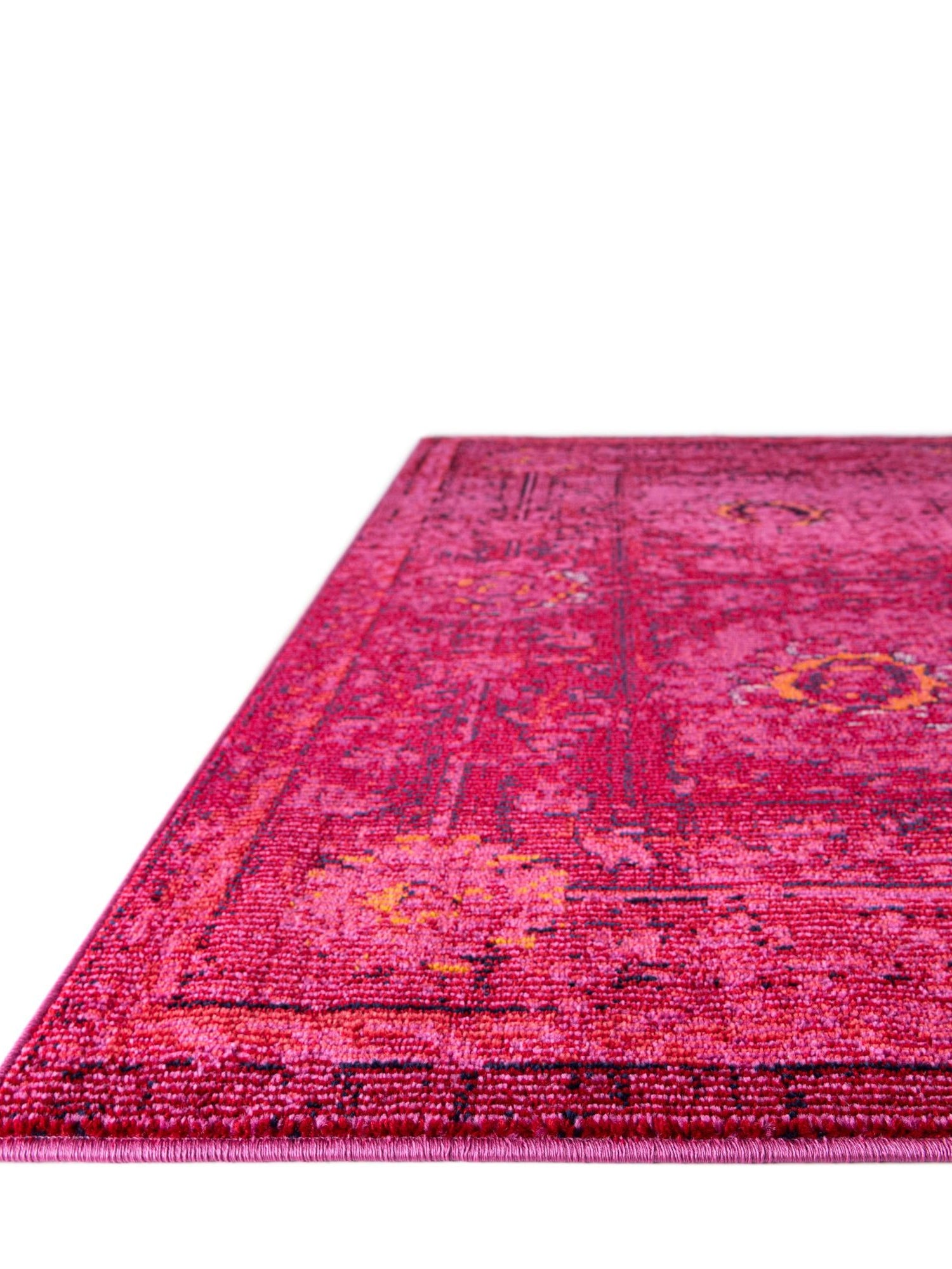 Magenta 2' 7 x 10' Medici Runner Area Rug 100% Polypropylene Traditional Vintage Classic Carpet for Home Interior Design Decor for Sale at Rug Engine