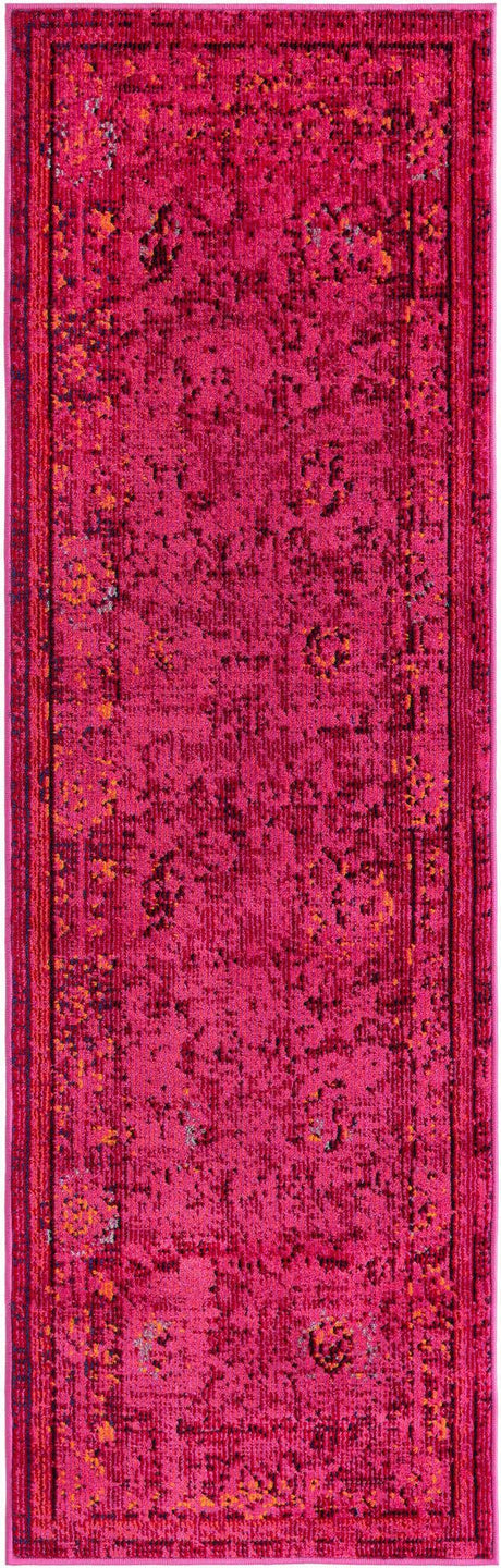 Magenta 2' 2 x 6' 9 Medici Runner Area Rug 100% Polypropylene Traditional Vintage Classic Carpet for Home Interior Design Decor for Sale at Rug Engine