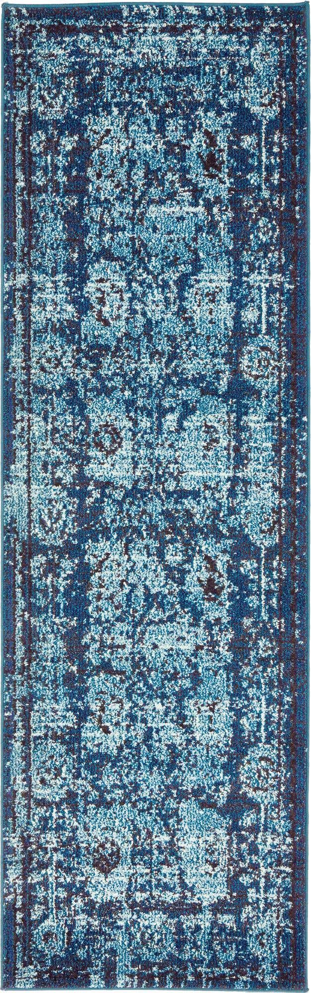 Blue 2' 2 x 6' 9 Medici Runner Area Rug 100% Polypropylene Traditional Vintage Classic Carpet for Home Interior Design Decor for Sale at Rug Engine