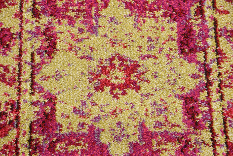 Pink 2' 2 x 6' 9 Medici Runner Area Rug 100% Polypropylene Traditional Vintage Classic Carpet for Home Interior Design Decor for Sale at Rug Engine