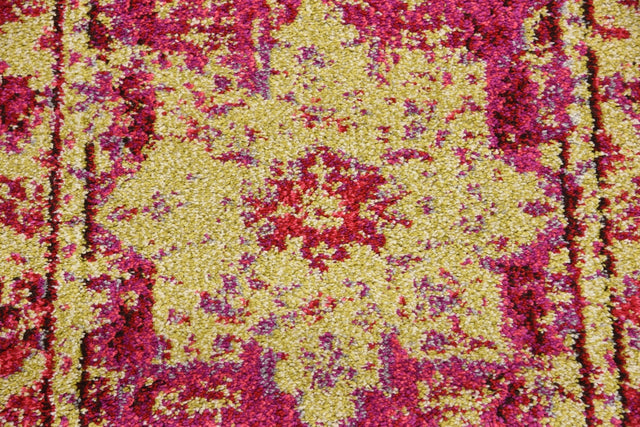 Pink 2' 2 x 6' 9 Medici Runner Area Rug 100% Polypropylene Traditional Vintage Classic Carpet for Home Interior Design Decor for Sale at Rug Engine