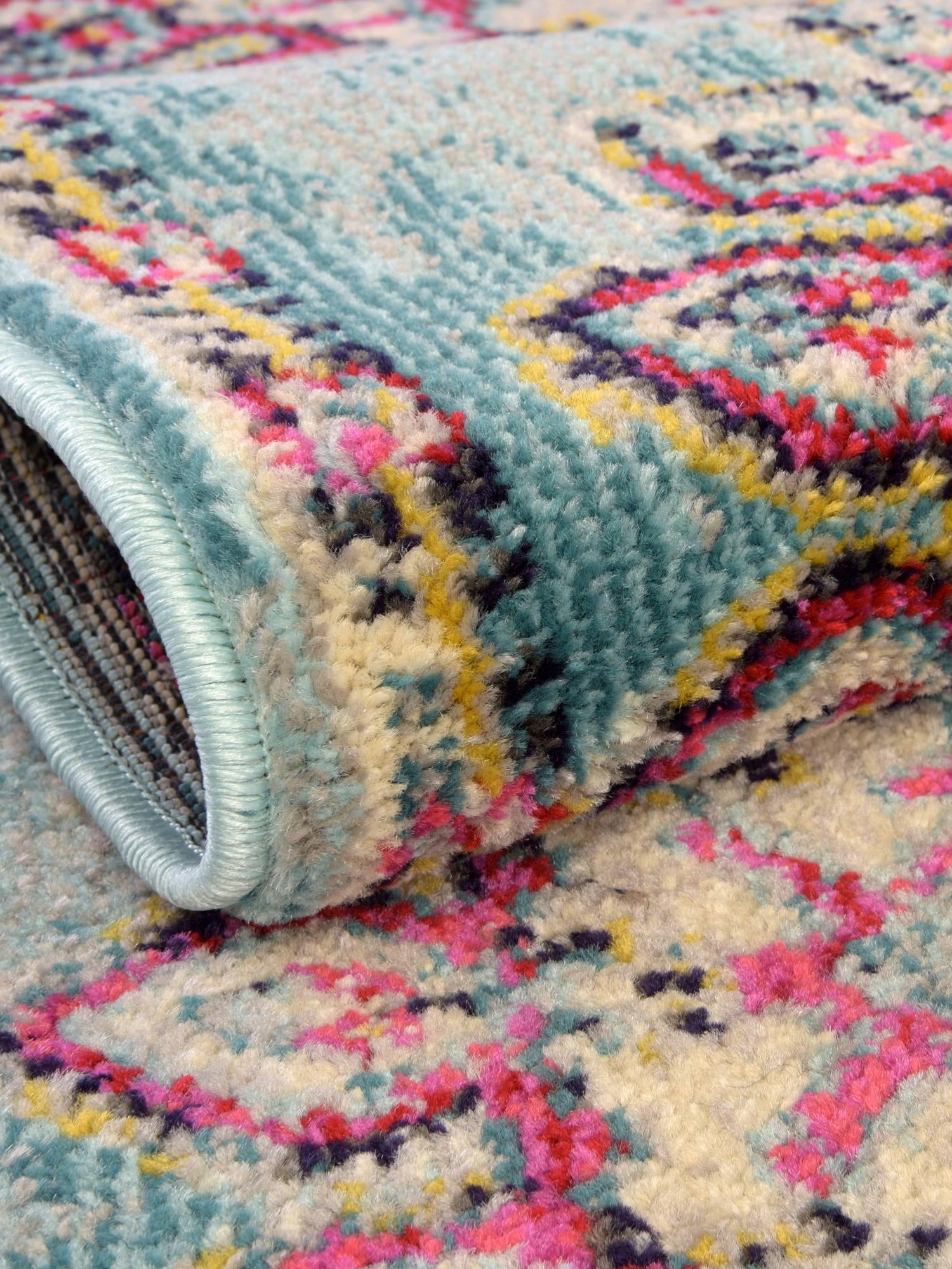 Light Blue 2' 7 x 10' Medici Runner Area Rug 100% Polypropylene Traditional Vintage Classic Carpet for Home Interior Design Decor for Sale at Rug Engine