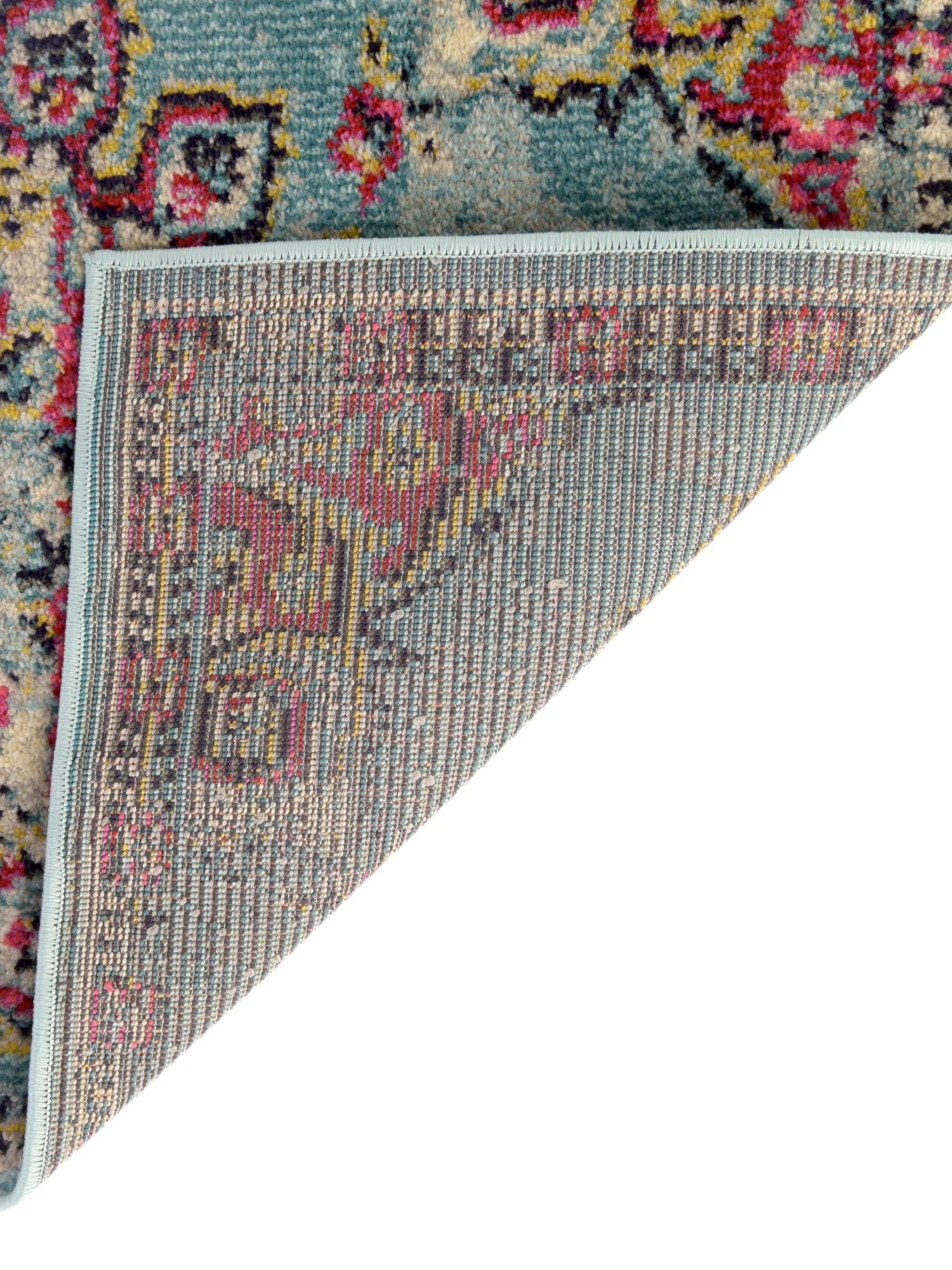 Light Blue 2' 7 x 10' Medici Runner Area Rug 100% Polypropylene Traditional Vintage Classic Carpet for Home Interior Design Decor for Sale at Rug Engine