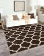 Chocolate Brown 6' 1 x 6' 1 Trellis Square Area Rug