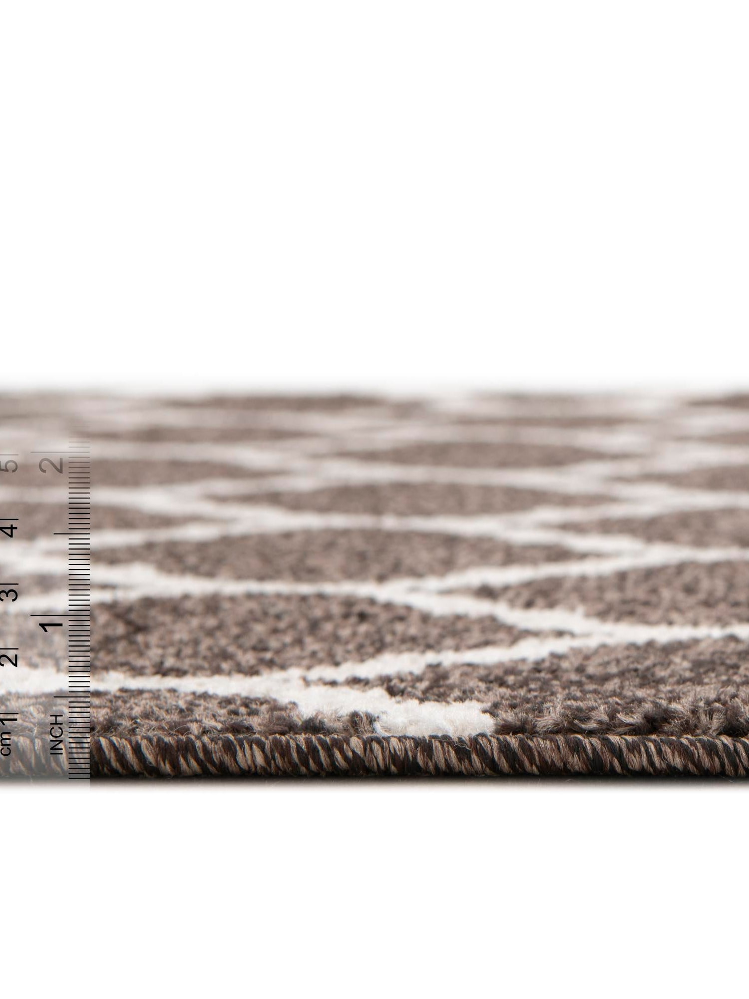 Chocolate Brown 6' 1 x 6' 1 Trellis Square Area Rug