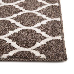 Chocolate Brown 6' 1 x 6' 1 Trellis Square Area Rug