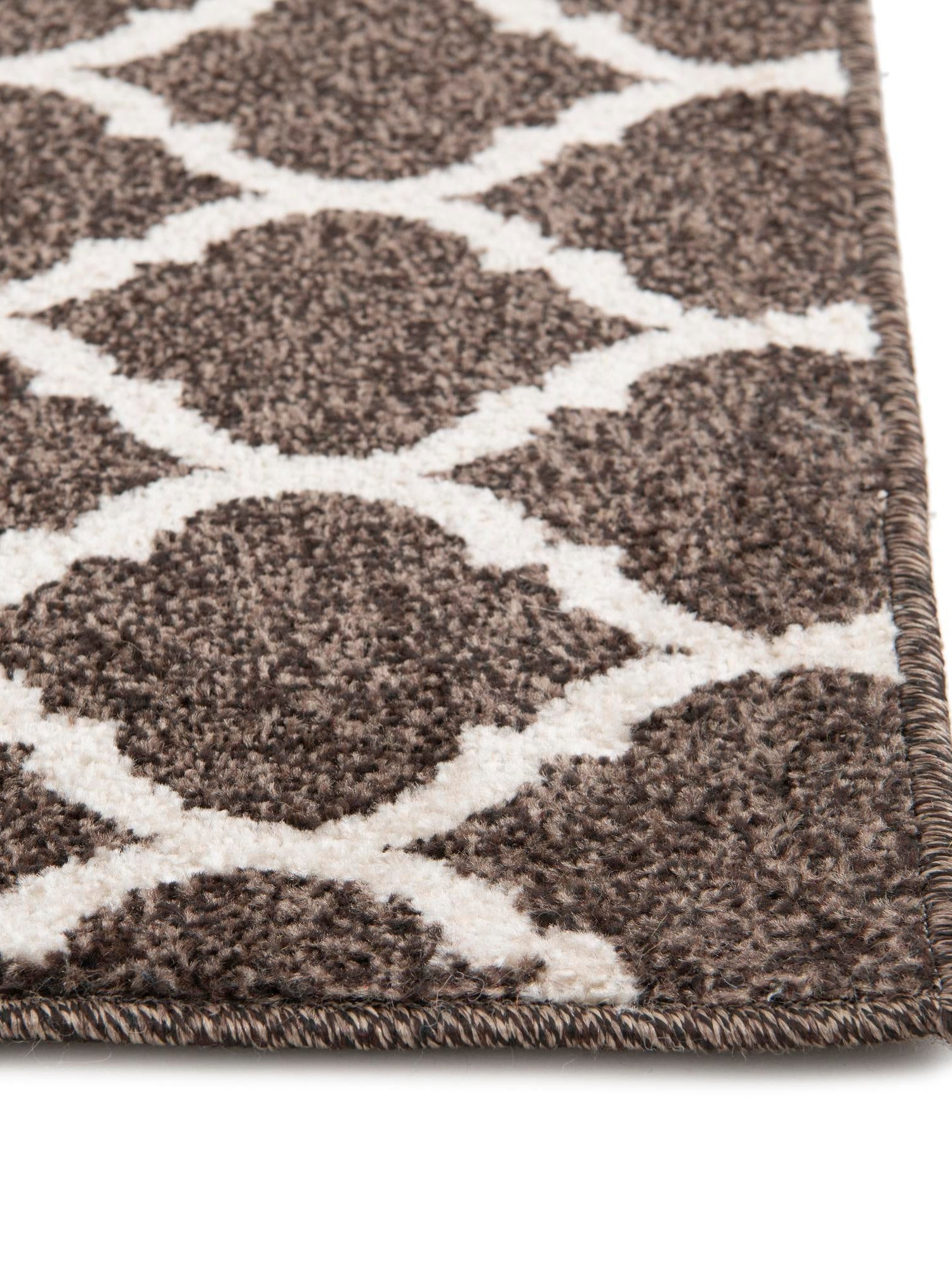 Chocolate Brown 10' x 10' Trellis Square Area Rug