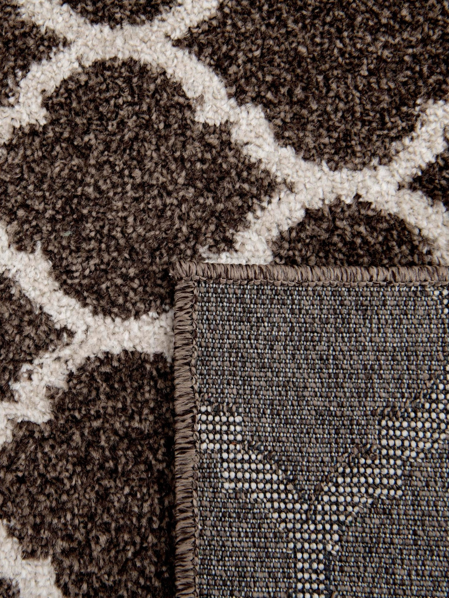 Chocolate Brown 10' x 10' Trellis Square Area Rug