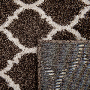 Chocolate Brown 6' 1 x 6' 1 Trellis Square Area Rug