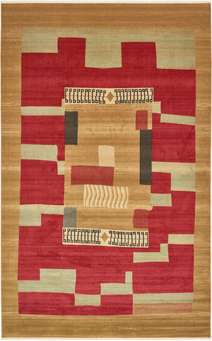 Rust Red 10' 6 x 16' 5 Fars Rectangle Area Rug 100% Polypropylene Unique Traditional Carpet for Classical Living, Dining Room & Office Spaces for Sale at Rug Engine