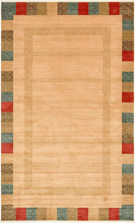 Beige 10' 6 x 16' 5 Fars Rectangle Area Rug 100% Polypropylene Unique Traditional Carpet for Classical Living, Dining Room & Office Spaces for Sale at Rug Engine
