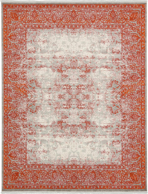 Terracotta 8' x 10' New Classical Rectangle Area Rug 70% Polypropylene & 30% Polyester Traditional Vintage Distressed Carpet for Interior Design Home Decor for Sale at Rug Engine