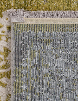 Light Green 6' 1 x 6' 1 New Classical Square Area Rug 70% Polypropylene & 30% Polyester Traditional Vintage Distressed Carpet for Interior Design Home Decor for Sale at Rug Engine