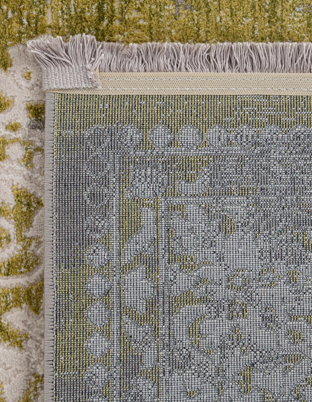Light Green 6' 1 x 6' 1 New Classical Square Area Rug 70% Polypropylene & 30% Polyester Traditional Vintage Distressed Carpet for Interior Design Home Decor for Sale at Rug Engine