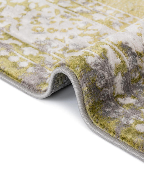 Light Green 6' 1 x 6' 1 New Classical Square Area Rug 70% Polypropylene & 30% Polyester Traditional Vintage Distressed Carpet for Interior Design Home Decor for Sale at Rug Engine