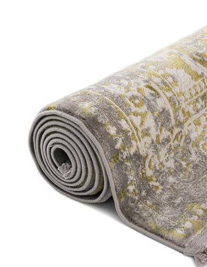 Light Green 6' 1 x 6' 1 New Classical Square Area Rug 70% Polypropylene & 30% Polyester Traditional Vintage Distressed Carpet for Interior Design Home Decor for Sale at Rug Engine