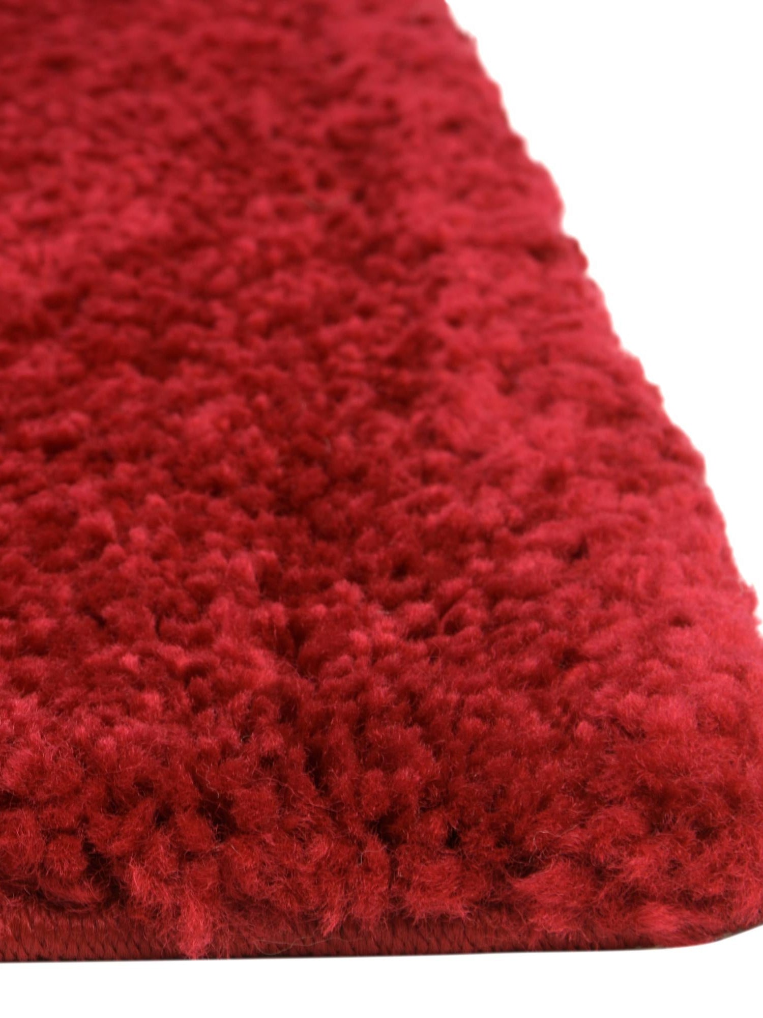 Red 2' 2 x 13' 1 Solo Runner Area Rug Thick Soft Touch Fluffy & Plush Shaggy Pile