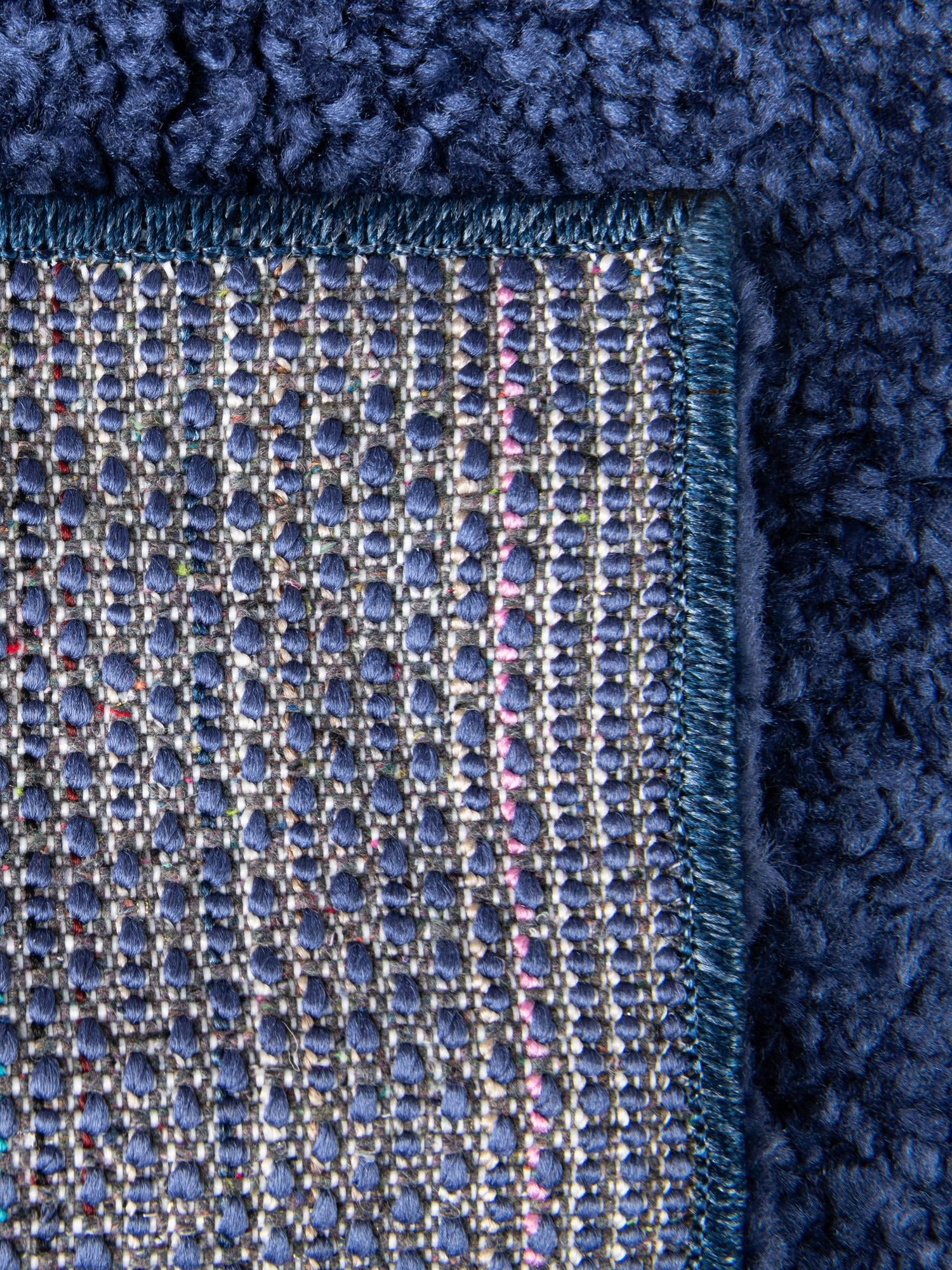 Navy Blue 2' x 6' 1 Solo Runner Area Rug Thick Soft Touch Fluffy & Plush Shaggy Pile Durable Minimalist Carpet for Classic Interior Design for Sale at Rug Engine