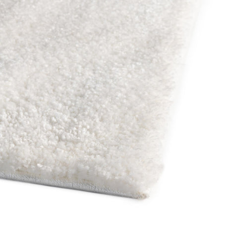 Snow White 10' x 13' Solo Rectangle Area Rug Thick Soft Touch Fluffy & Plush Shaggy Pile Durable Minimalist Carpet for Classic Interior Design for Sale at Rug Engine