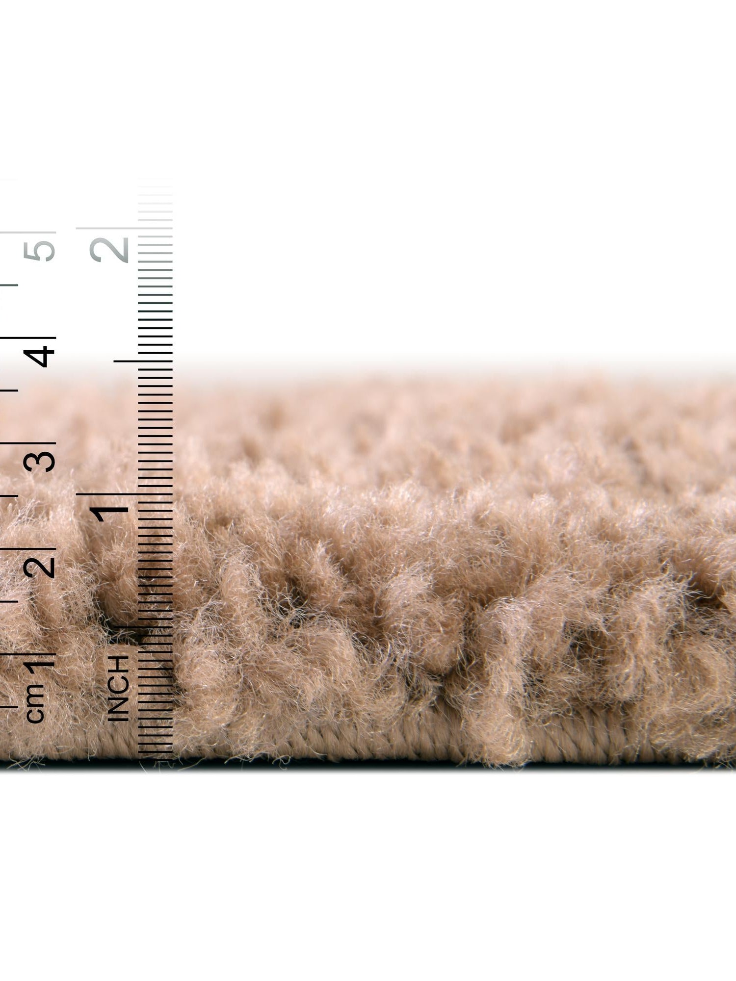 Light Brown 3' 3 x 5' 3 Solo Rectangle Area Rug Thick Soft Touch Fluffy & Plush Shaggy Pile