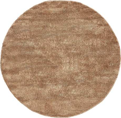 Light Brown 8' x 8' Solo Round Rug