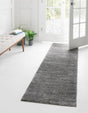 Gray 2' 2 x 6' 9 Solo Runner Area Rug Thick Soft Touch Fluffy & Plush Shaggy Pile Durable Minimalist Carpet for Classic Interior Design for Sale at Rug Engine