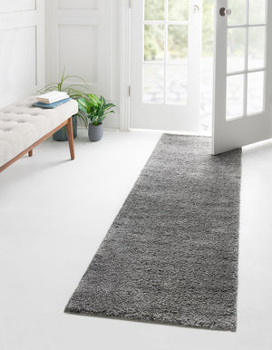 Gray 2' x 4' 1 Solo Runner Rug