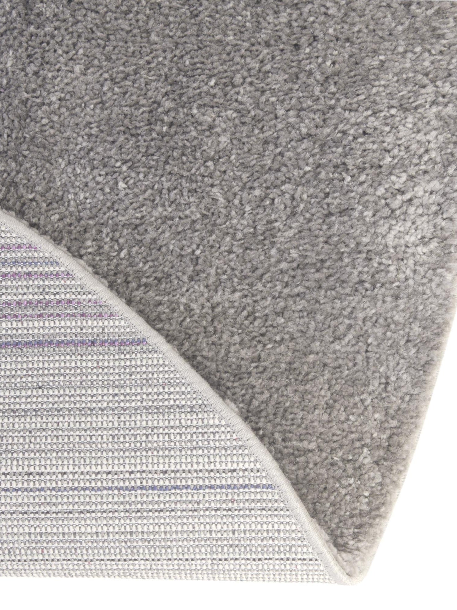 Gray 10' x 10' Solo Round Area Rug Thick Soft Touch Fluffy & Plush Shaggy Pile Durable Minimalist Carpet for Classic Interior Design for Sale at Rug Engine