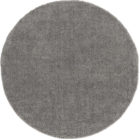 Gray 8' x 8' Solo Round Rug