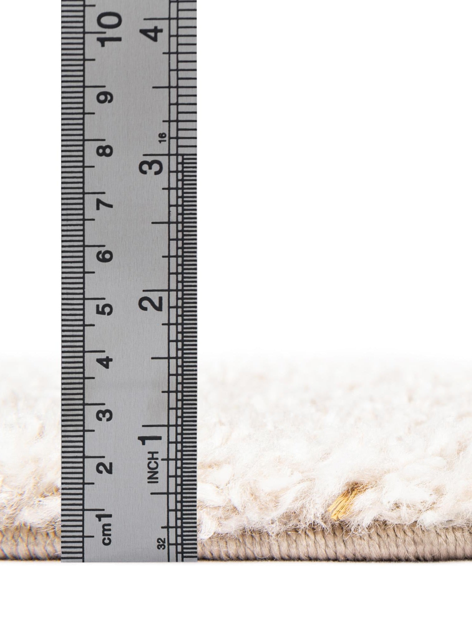 Ivory 3' 3 x 5' 3 Solo Rectangle Area Rug Thick Soft Touch Fluffy & Plush Shaggy Pile Durable Minimalist Carpet for Classic Interior Design for Sale at Rug Engine