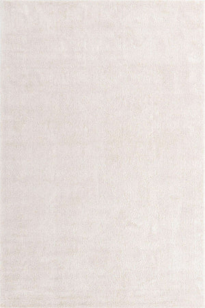 Ivory 5' 3 x 7' 7 Solo Rectangle Area Rug Thick Soft Touch Fluffy & Plush Shaggy Pile