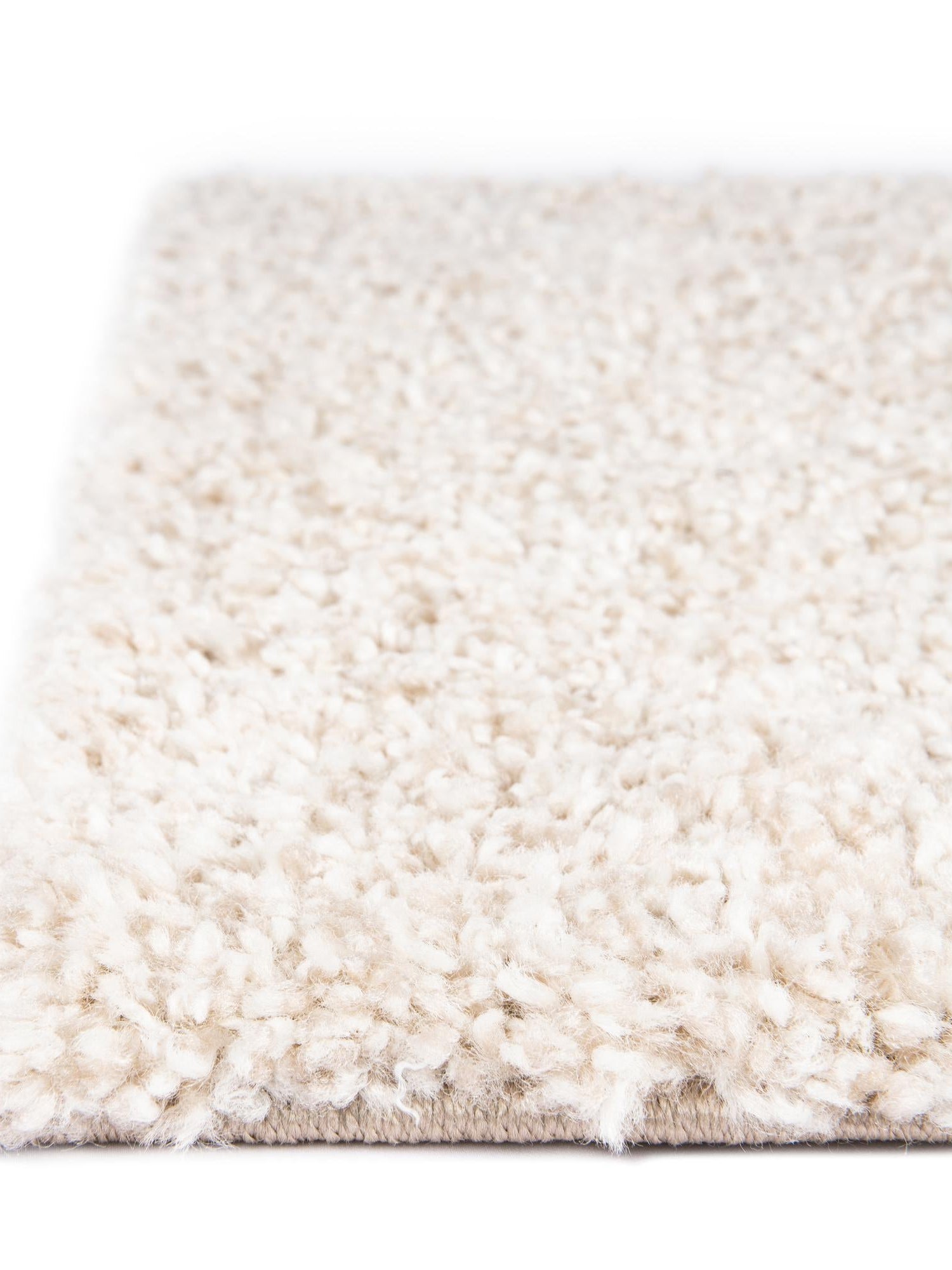 Ivory 2' x 4' 1 Solo Runner Area Rug Thick Soft Touch Fluffy & Plush Shaggy Pile Durable Minimalist Carpet for Classic Interior Design for Sale at Rug Engine