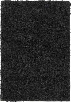Charcoal 2' 2 x 3' 1 Solo Rectangle Area Rug Thick Soft Touch Fluffy & Plush Shaggy Pile