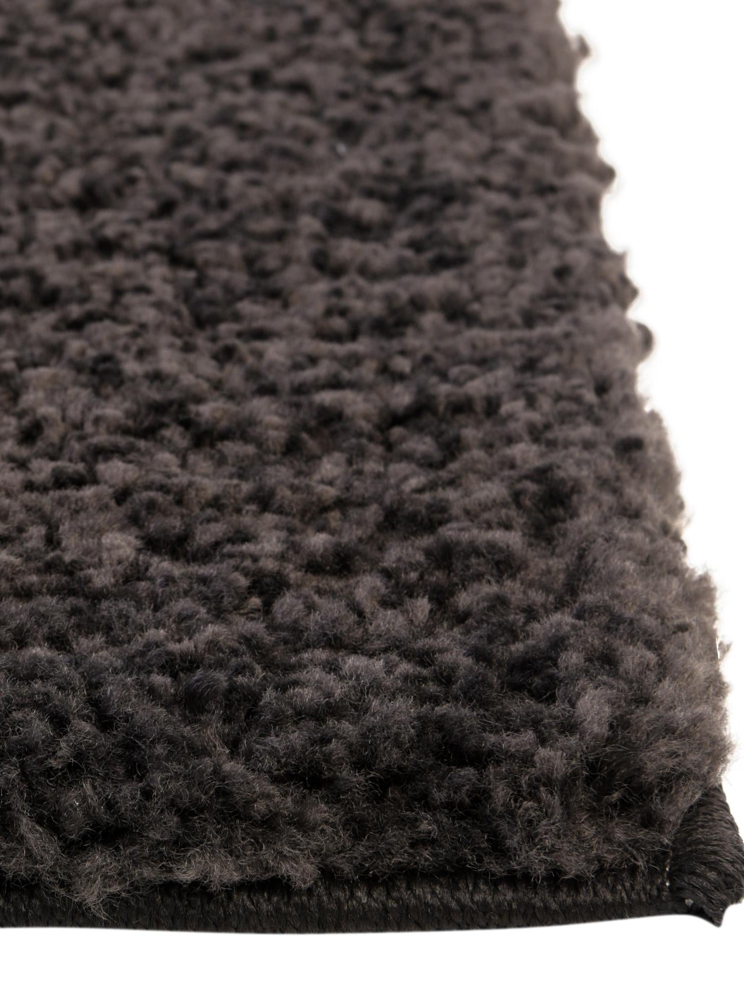 Charcoal 3' 3 x 5' 3 Solo Rectangle Area Rug Thick Soft Touch Fluffy & Plush Shaggy Pile