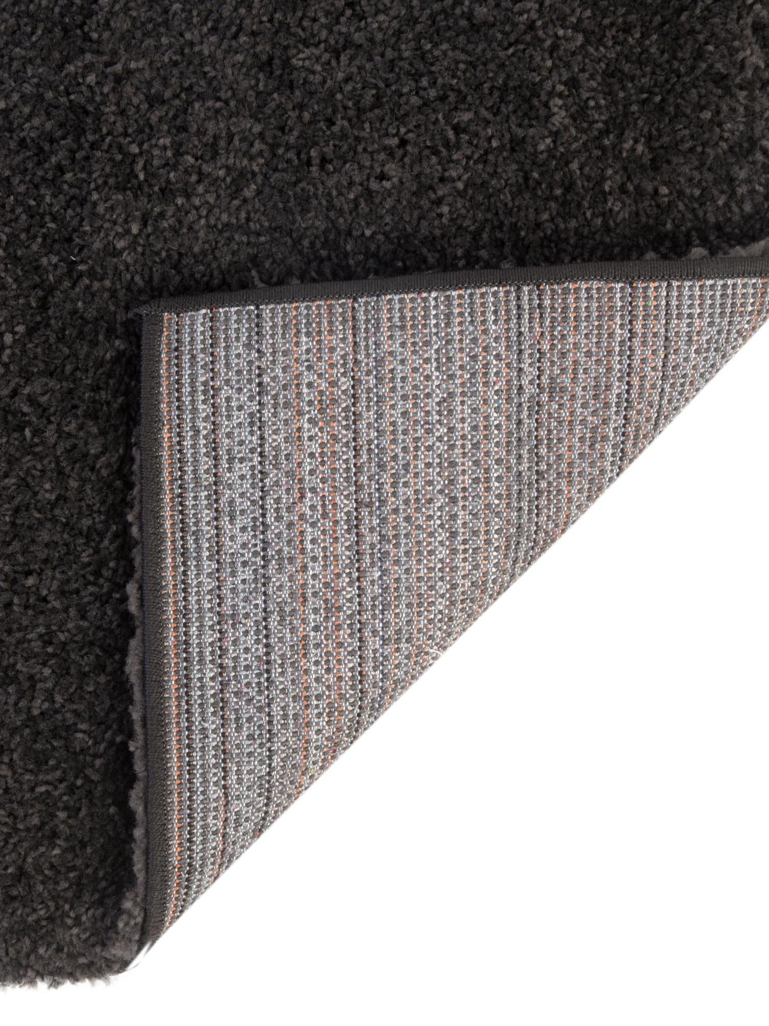 Charcoal 7' 10 x 10' Solo Rectangle Area Rug Thick Soft Touch Fluffy & Plush Shaggy Pile Durable Minimalist Carpet for Classic Interior Design for Sale at Rug Engine