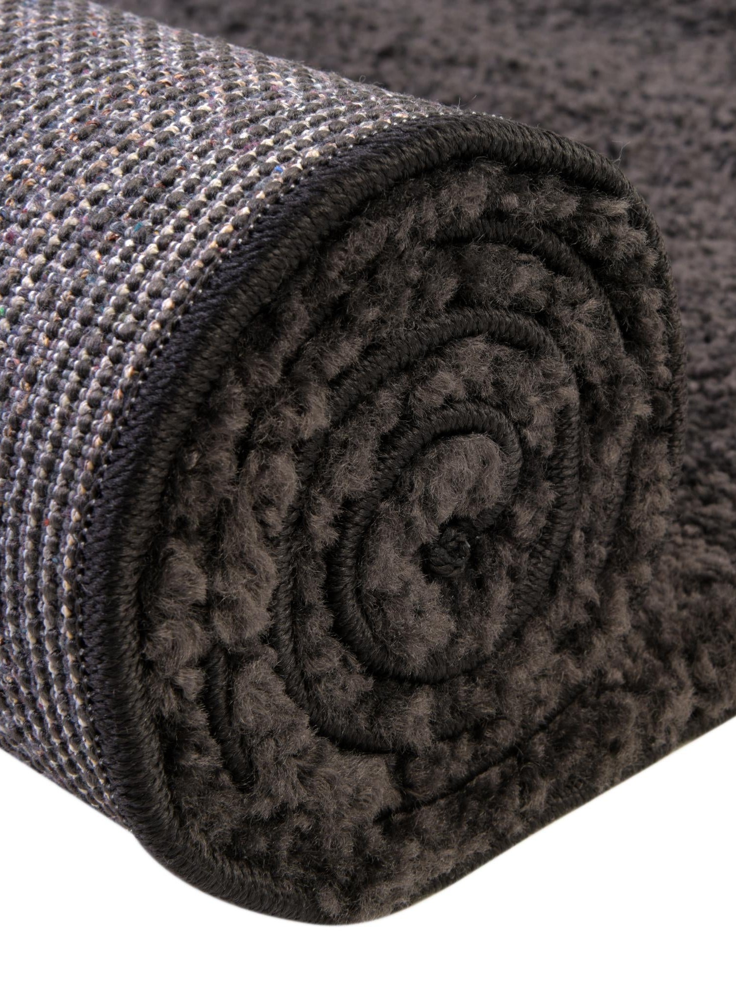 Charcoal 3' 3 x 5' 3 Solo Rectangle Area Rug Thick Soft Touch Fluffy & Plush Shaggy Pile