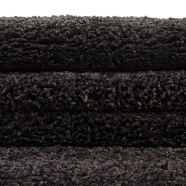 Charcoal 2' 2 x 3' 1 Solo Rectangle Area Rug Thick Soft Touch Fluffy & Plush Shaggy Pile